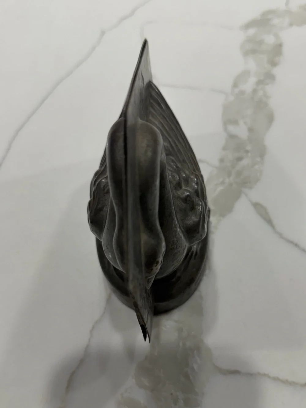 Antique Sommet Metal Chocolate / Ice Cream Mold of Sitting Duck / Swan